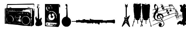 Music TFB font preview